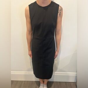 Judith and Charles black dress